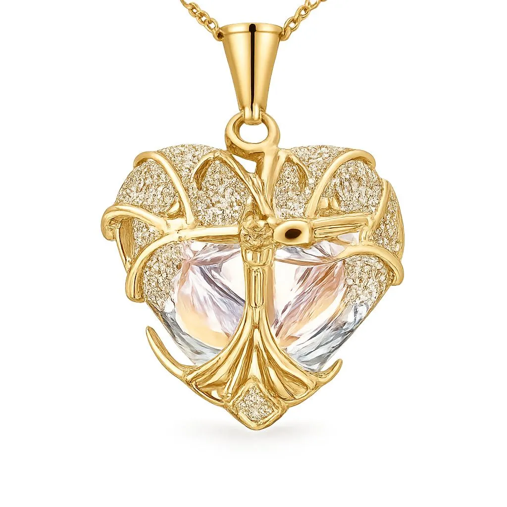 Crystal pendant necklace