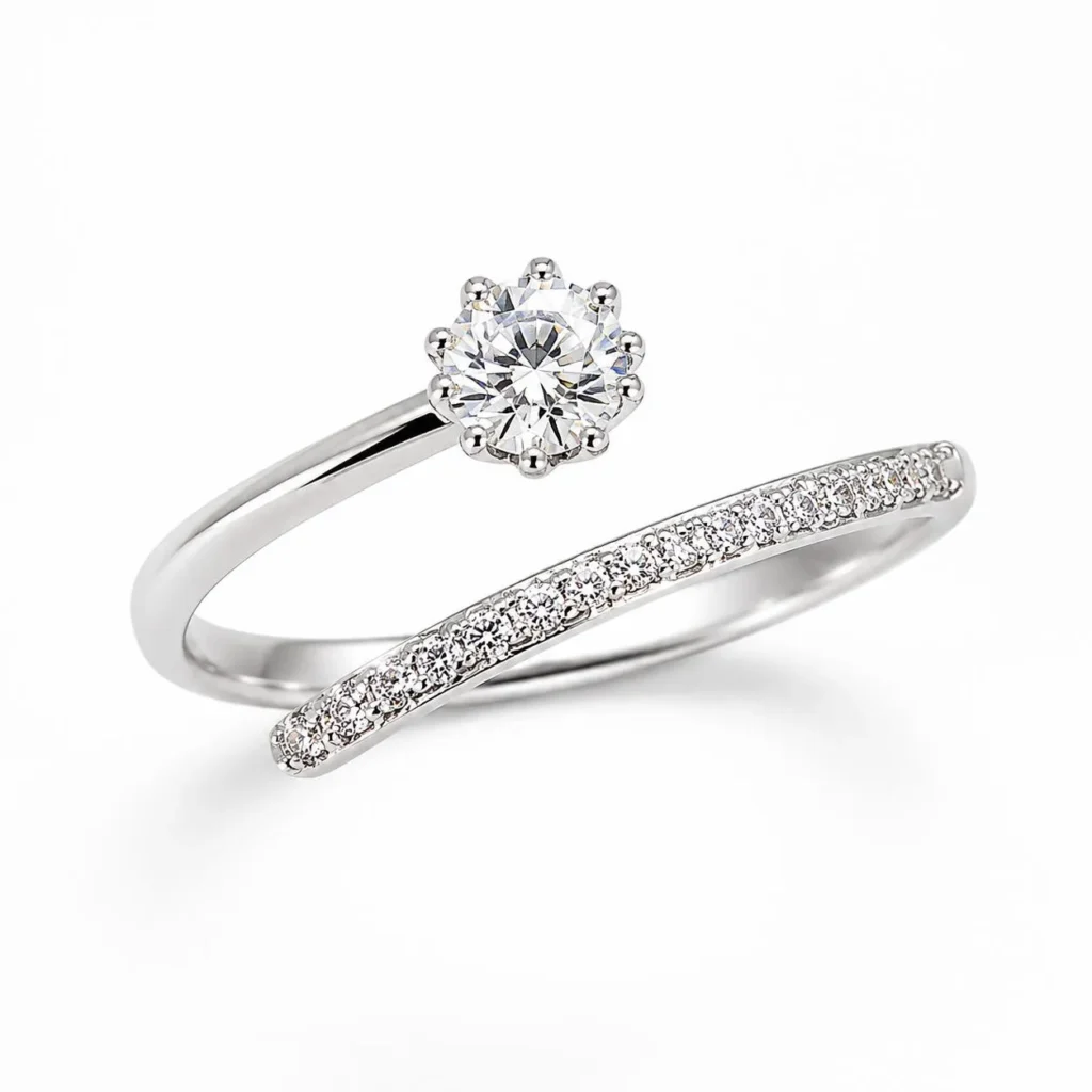 Zircon open ring