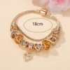 Image_2 Gold Heart Beads Bracelet DIY