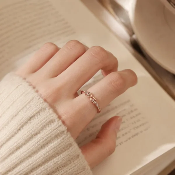 Infinity symbol open ring