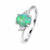 Image_2 Green opal and rhinestone inlay ring