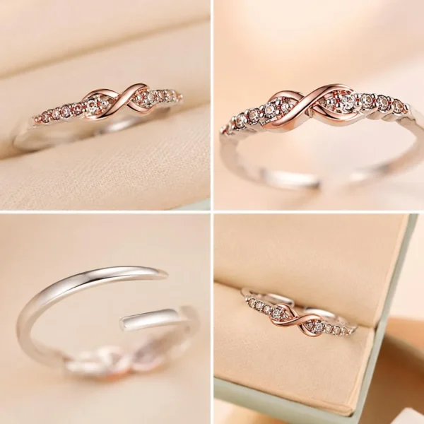 Infinity symbol open ring