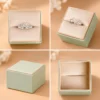Mountain-shaped couple ring