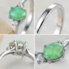 Image_4 Green opal and rhinestone inlay ring