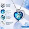 Rose diamond-set necklace