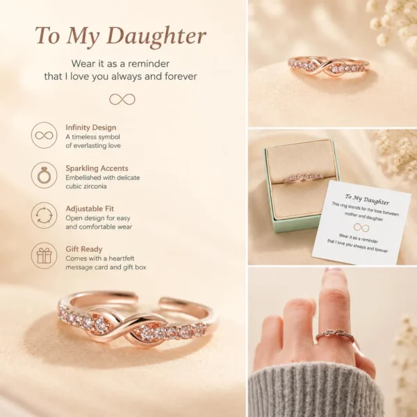 Infinity symbol open ring