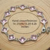Image_7 Silver-Plated Pink Clover Crystal Bracelet