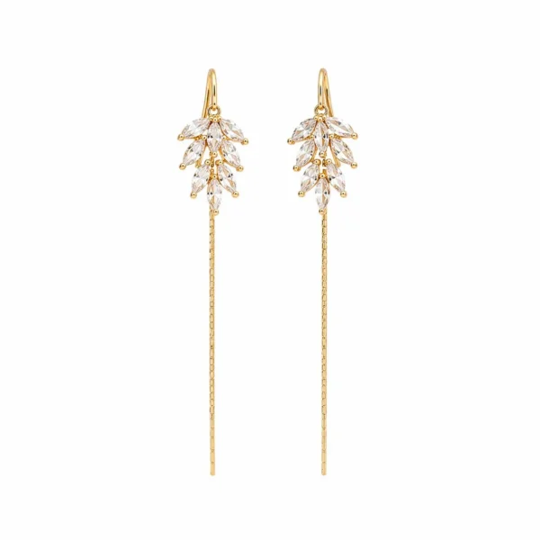 Gold tassel earrings