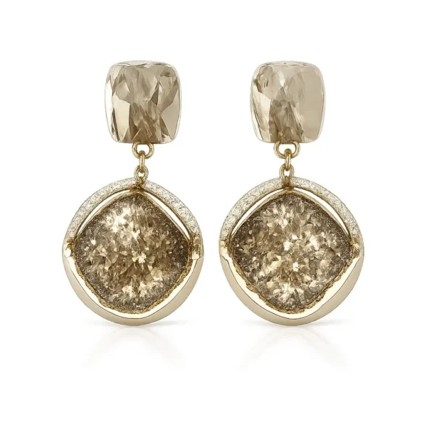 Image_1 Gold geometric square earrings