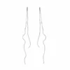 Image_2 Silver long wave tassel earrings