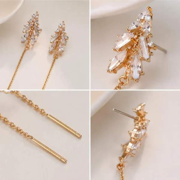 Gold tassel earrings