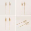 Gold tassel earrings