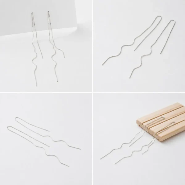 Image_5 Silver long wave tassel earrings