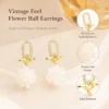 Image_5 Vintage floral ball drop earrings