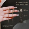 Gold tassel earrings