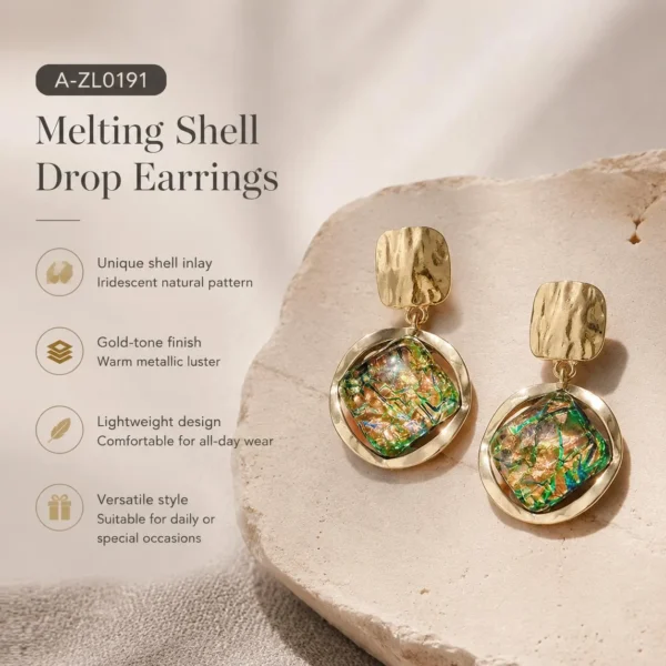 Image_5 Gold geometric square earrings
