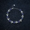 Image_6 Sparkling Blue Heart Link Bracelet